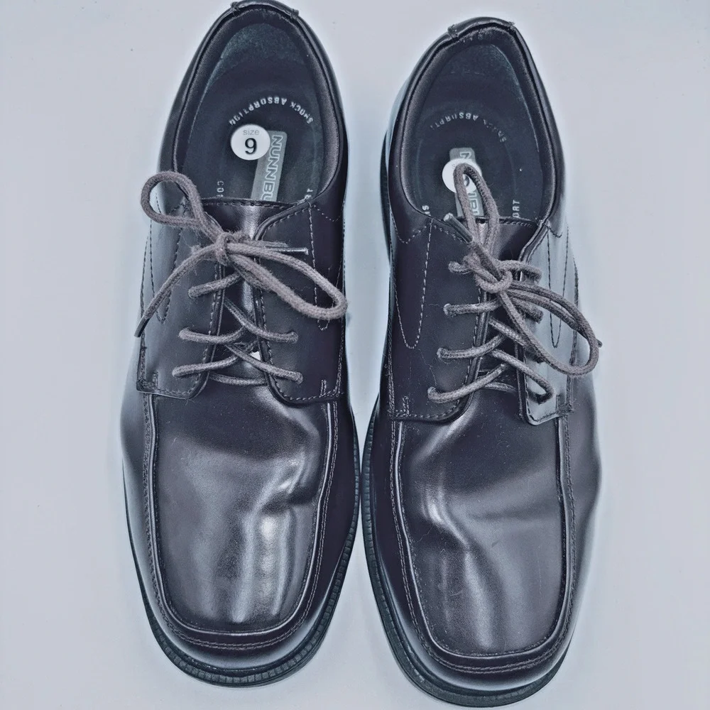 Nunn Bush Size 9M Mens Brown Oxford Shoes Support Dynamic Comfort Slip Resistant